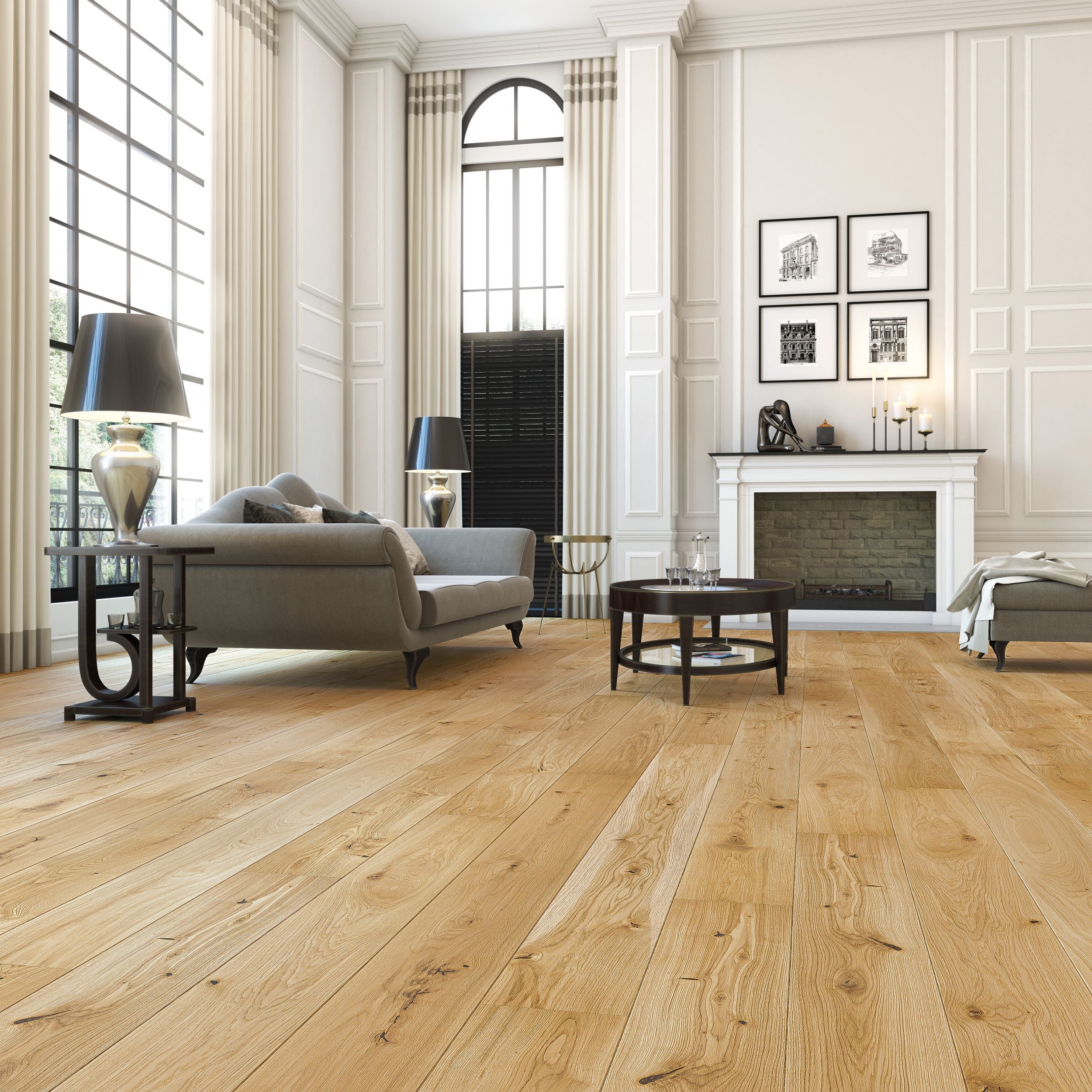 Rustic oak flooring in natural colour (5467745452189)
