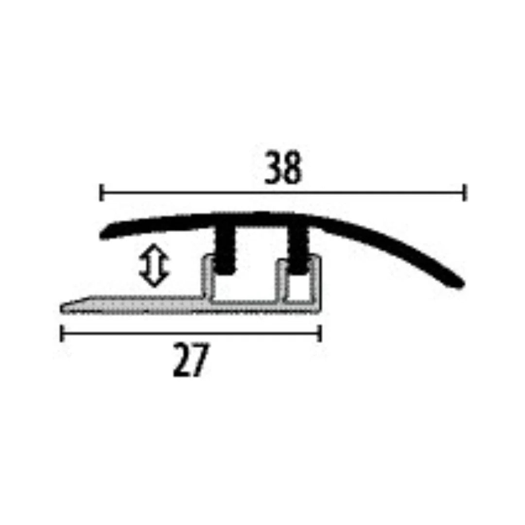 3.5-6.5mm LVT Click Ramp profile - Black