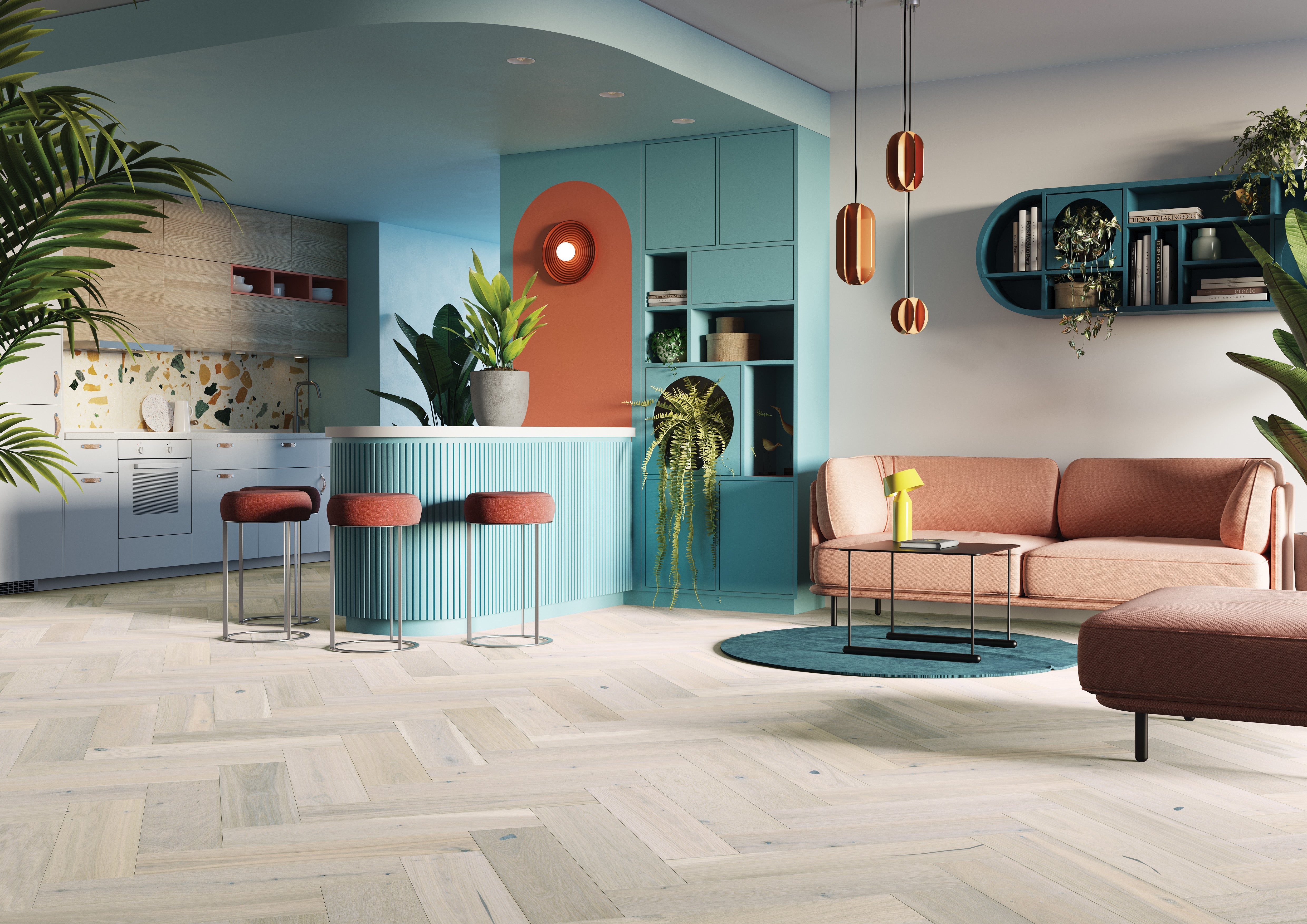 AR8495F Ashton & Rose Dalton Grande Herringbone - Free Sample