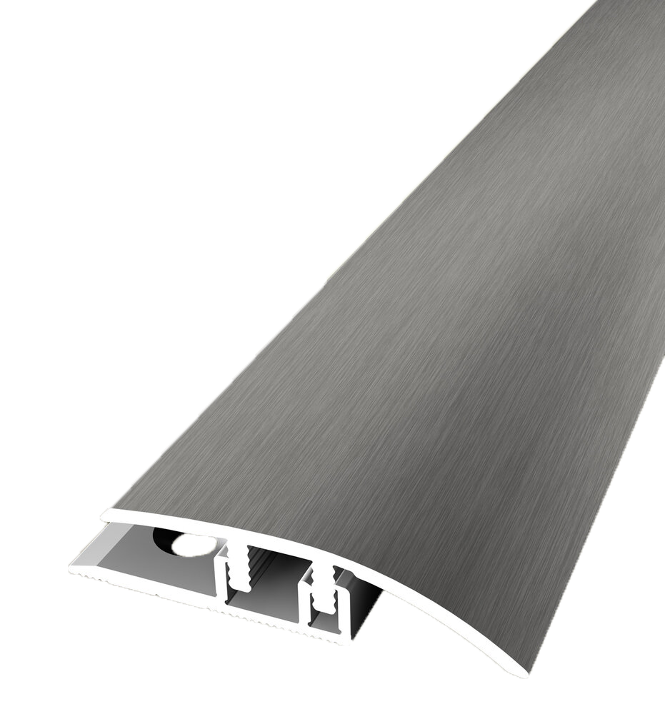 3.5-6.5mm LVT Click Ramp profile - Stainless Steel - Hardwoodfloorstore