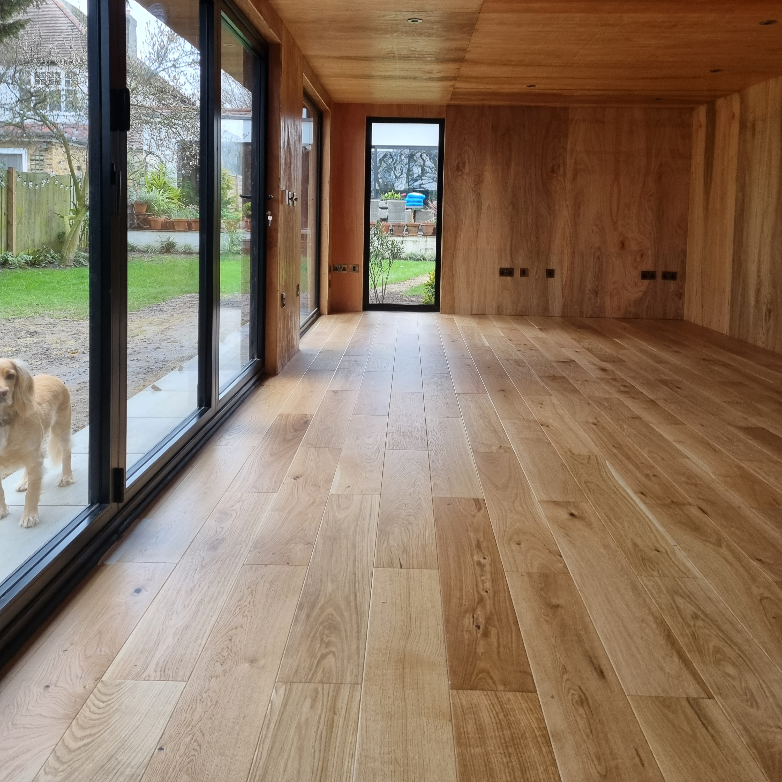 Natural 1-strip engineered wood flooring