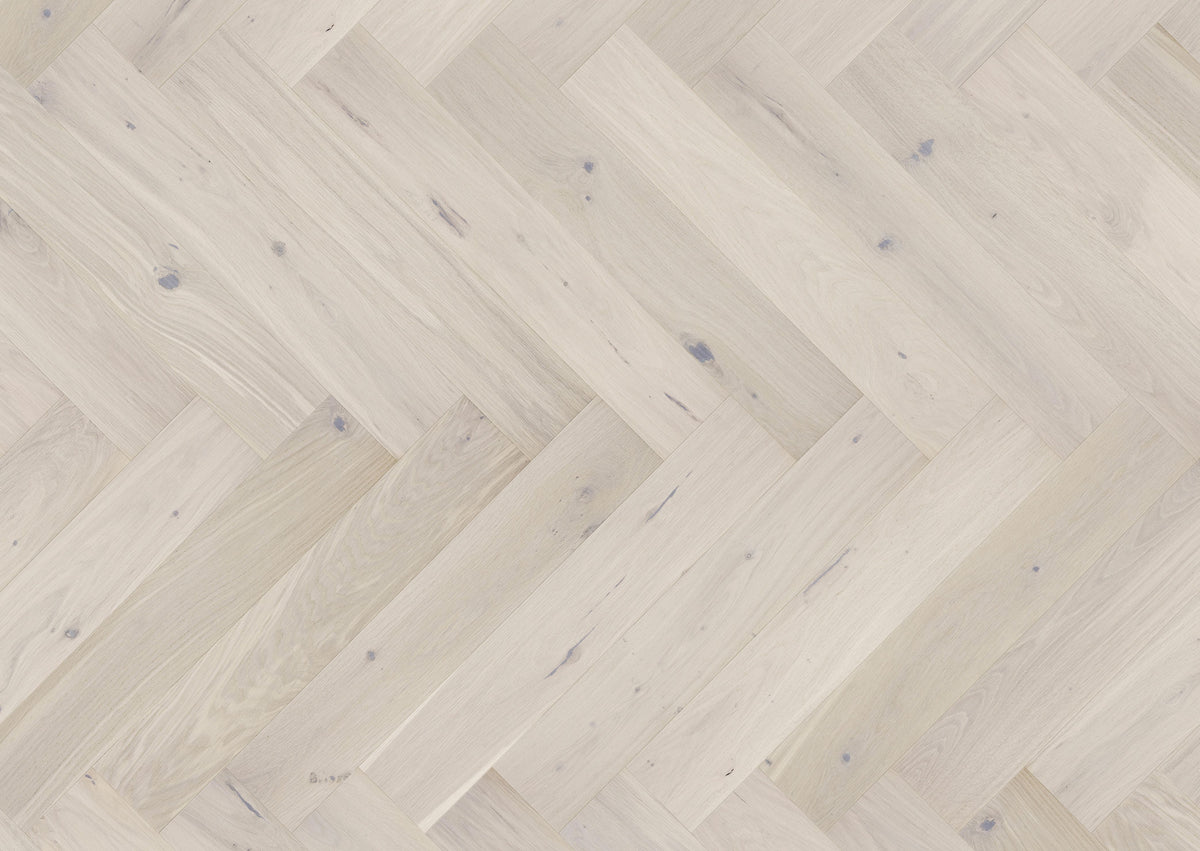 Luxury white rustic herringbone engineered wood flooring plank